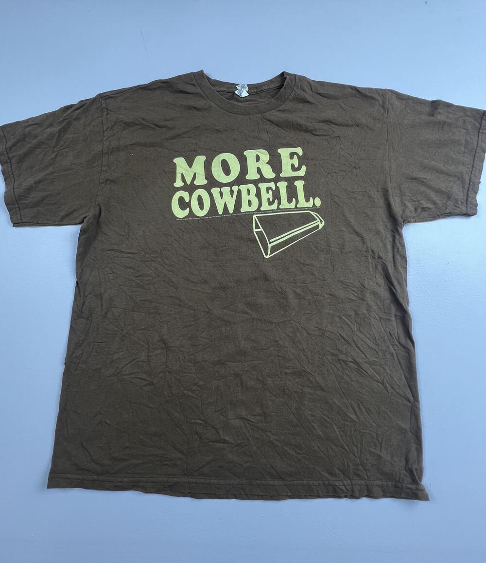 Alstyle Shirt Mens XL Brown More Cowbell Saturday Night Live Funny Graphic Tee